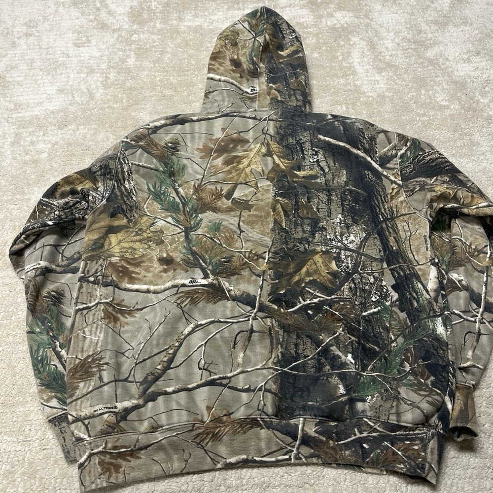 Men's Camouflage Camo Cabela's Woodland Seclusion 3D Hoodie Sweatshirt size LG - Picture 3 of 5